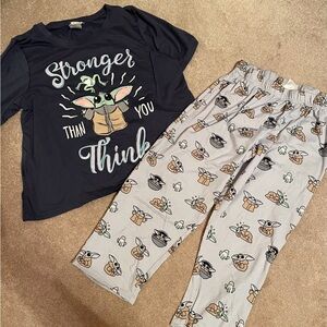 Star Wars women’s Pajama Set - Navy and Light Gray